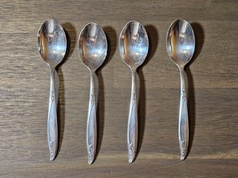 Lot of 4 Holmes &amp; Edwards Inlaid Deepsilver Plated Teaspoons Tablespoon ... - £11.69 GBP