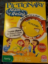 NEW Pictionary Team Relay Game CVF57 Mattel Family Draw Pass Guess Boys Girls 8+ - £5.65 GBP