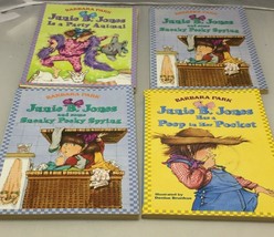 Junie B Jones Lot 4 Books Barbara Park Paperback Sneaky Spying Party Peep Pocket - £19.97 GBP