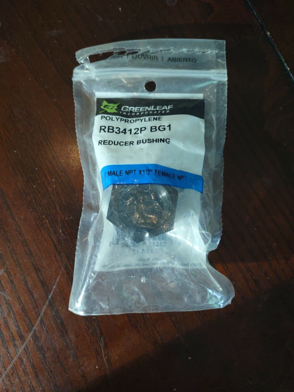 Bushing Reduc 3/4mpt X 1/2fpt,No RB 34-12 P,  Green Leaf Inc - $11.76