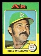 Vintage 1975 Topps Baseball Card Billy Williams #545 A&#39;s Mini Size - $4.94