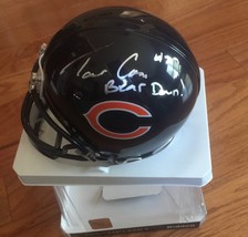 RARE Tarik Cohen Signed Autograph Riddell Chicago Bears Mini Helmet Phot... - $84.14