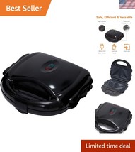 Multifunctional Black Waffle Maker with Non-Stick Coating &amp; Indicator Li... - $67.99