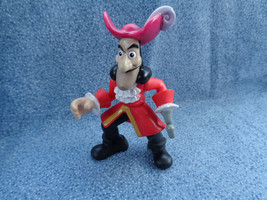 Disney Imaginext Peter Pan Captain Hook PVC Figure or Cake Topper 3 1/4&quot;... - £1.84 GBP