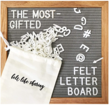 Felt Letter Board, 10x10in Changeable Letter Board with Letters White 300 Pieces - £13.95 GBP