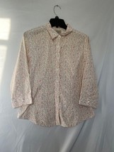 Vintage L.L.Bean Floral Print Button-Down Shirt - Size M wrinkle resistant - £20.74 GBP