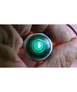 VINTAGE DASH INSTRUMENT LIGHT HOT ROD SCTA MILITARY ROBOT EYES LAMP GREE... - $21.07 CAD