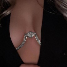 Sexy Bra Chain Jewellry For Women Decoration Rhinestone Upscale Body Fas... - £12.67 GBP