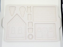 Longaberger Pottery Gingerbread Country Cottage House Cookie Mold 1995 - £19.65 GBP