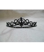 Small Black Gothic Mini Tiara Ballerina Evil Queen Wicked Princess Vampi... - $238.84 MXN