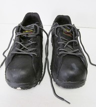 Dr. Martens Air Wair Industrial Composite Leather Shoes Distressed Black... - $26.60