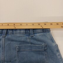 Caslon RN#58665 Women's Blue Cotton Blend Button-Front Denim Skirt Size 6 image 5