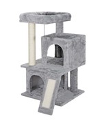 Cat Tree Condo Tower Scratcher Climbing Furniture W/Scratching Post&amp;Toys - $943.86 MXN