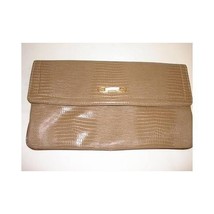 Vintage Clutch - Taupe Faux Snakeskin - $24.74