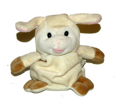 Small Walmart Sheep Beanie Beanbag Plush 7 inch Lovey Stuffed Animal Lamb Cream - £11.58 GBP