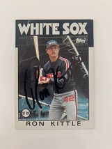 Ron Kittle signed baseball card - $15.00