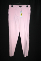 525 America Pink Straight Leg Side Stripe Crop Dress pants Size 8 NWT - £16.78 GBP