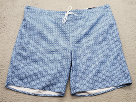 St. John&#39;s Bay Swim Shorts Mens 4XL Multi Geometric Drawcord &amp; Elastic W... - $23.09