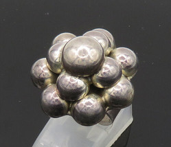 MEXICO 925 Silver - Vintage Bubble Dome Adjustable Band Ring Sz 6 - RG20115 - £61.28 GBP