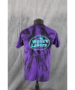 Vintage Graphic T-shirt - Woss Lakers Tie Dye - Men&#39;s Medium - $828.74 MXN