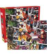 Marvel Character Panels 500-Piece Jigsaw Puzzle Multi-Color - £14.84 GBP