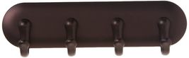 InterDesign 7 in. L Bronze Brown Stainless Steel Small 4-Hook Key Key Rack - $11.95