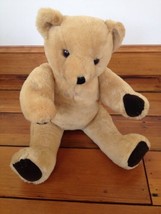 Vintage Classic Jointed 100% Wool Hair Movable Arms Legs Teddy Bear 18&quot; Total - £39.95 GBP