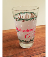 Vintage Budweiser Beer Glass Tumbler Feliz Navidad By Libby Glass Co. - £7.87 GBP