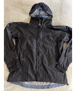 Marmot Womens Black Hooder Rain Coat Rain Gear Pockets SMALL - £34.84 GBP