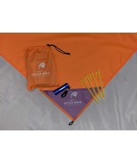 Compact Blanket - Weatherproof Nylon 67x55-Inch Outdoor Mat Orange - $16.82