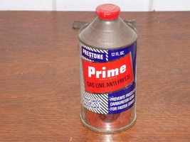 Vintage Prestone Prime Gas Line Anti-Freeze Empty 12 OZ Can - $541.44 MXN