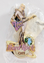 VTG 2001 Hard Rock Cafe SkyDome Space Girl Guitar Globe Pin Canada LE Co... - £17.00 GBP