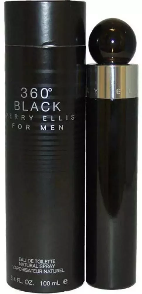 360 BLACK for Men by Perry Ellis Cologne 3.4 oz edt Spray NEW in BOX - $40.22