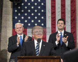 Trump Delivering Joint Address To Congress Over First 100 Days 2017 8X10 Photo - £8.74 GBP