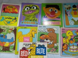 Sesame Street Playskool Wooden Puzzles Vintage lot 9 Oscar Barkley Grover Ernie - £46.89 GBP