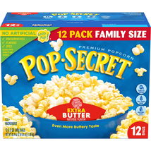 Microwave Popcorn, Extra Butter Flavor, 3.2 Oz Sharing Bags, 12 Ct - £8.83 GBP