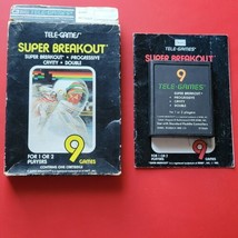 Super Breakout Sears Atari 2600 Game Manual Box Cleaned Works 7800 - £58.80 GBP