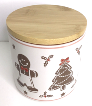 Cookie Jar Canister Eli &amp; Ana Gingerbread Canister - Christmas 4.25&quot; Tall - New - £17.07 GBP