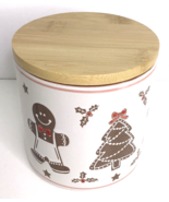 Cookie Jar Canister Eli &amp; Ana Gingerbread Canister - Christmas 4.25&quot; Tal... - $31.07 CAD