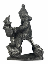 Michael Ricker Pewter Sculpture Girl Clown On Tricycle #22023 Sz 4”X3” - £11.88 GBP