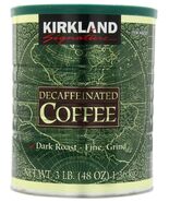 Kirkland Signature 100% Colombian Dark Roast Decaffeinated Ground Coffee... - $88.76 CAD