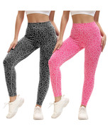 Fitness Leopard Print Leggings For Women High-waisted Yoga Pants Abdominal  - $17.03