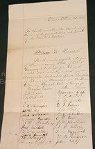 1886 Antique Climax Ohio Handwritten Signatures Special Act Congress Manahan - £53.47 GBP