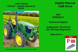 John Deere Tractor 5085E Brazil Technical Diagnostic &amp; Operator&#39;s Manual Set USB - $47.49