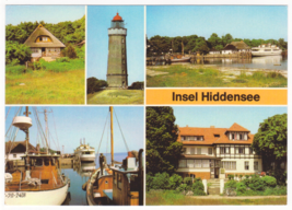 Vtg Postcard-Germany-Insel Hiddensee-Multi View-Chrome-GER2 - £4.71 GBP