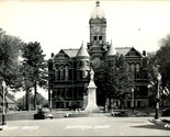 RPPC Court House &amp; Civil War Monument Bedford Iowa IA UNP Postcard - $27.67