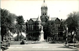 RPPC Court House &amp; Civil War Monument Bedford Iowa IA UNP Postcard - £21.70 GBP