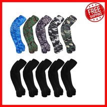 Unisex Cooling Tattoo Cover Arm Sleeves with Thumbholes - Set of 10 Pairs - $536.53 MXN
