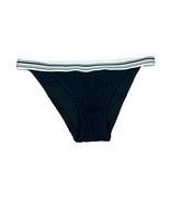 Victoria&#39;s Secret Cheeky Black Bikini Bottom Swim Swimsuit Ruffle Size L... - £7.76 GBP