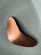 Vintage Unmarked Renoir Solid Copper Boomerang Shaped Pin Brooch – 1 and 1/8th’s - £10.26 GBP